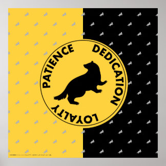 Harry Potter | HUFFLEPUFF™ House Lines Graphic Poster