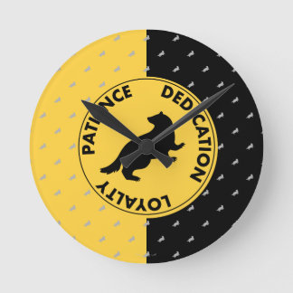 Harry Potter | HUFFLEPUFF™ House Lines Graphic Runde Wanduhr