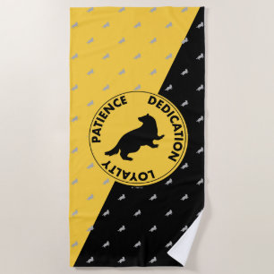 Harry Potter   HUFFLEPUFF™ House Lines Graphic Strandtuch