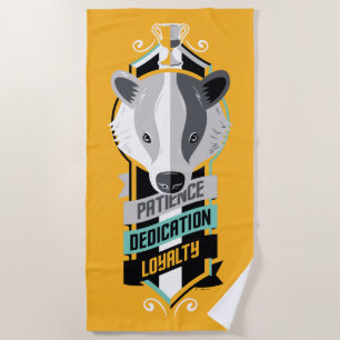 Harry Potter HUFFLEPUFF™ House Lines Sigil Strandtuch
