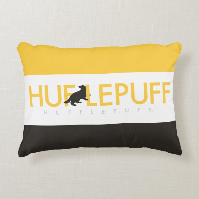 Harry Potter | Hufflepuff House Pride Logo Dekokissen (Vorderseite)
