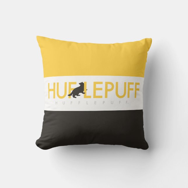 Harry Potter | Hufflepuff House Pride Logo Kissen (Vorderseite)
