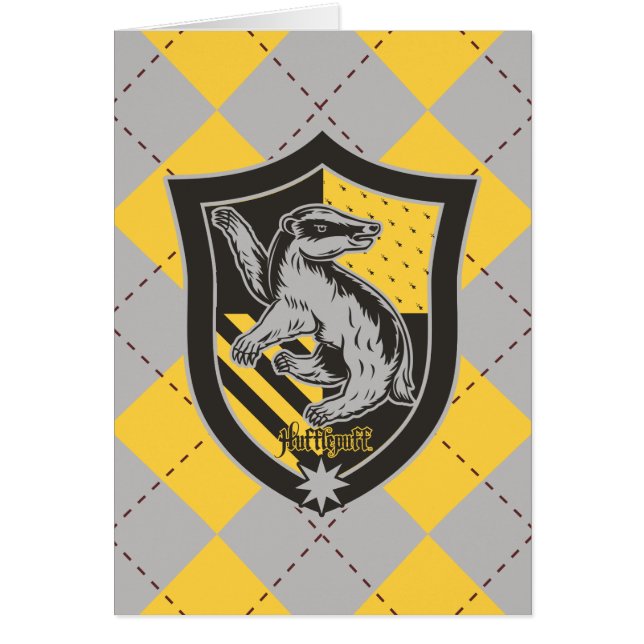 Harry Potter | Hufflepuff House Pride Wappen (Vorne)