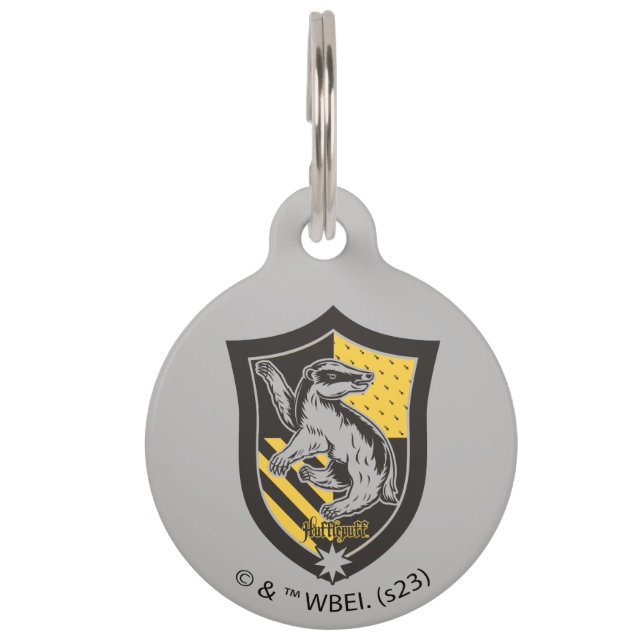 Harry Potter | Hufflepuff House Pride Wappen Haustiermarke (Vorderseite)