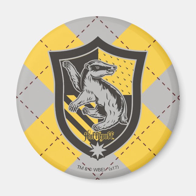 Harry Potter | Hufflepuff House Pride Wappen Magnet (Vorne)