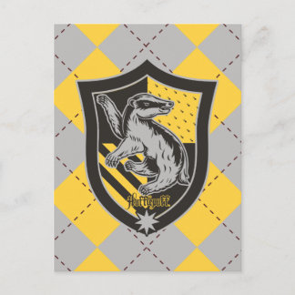 Harry Potter | Hufflepuff House Pride Wappen Postkarte