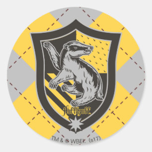 Harry Potter   Hufflepuff House Pride Wappen Runder Aufkleber