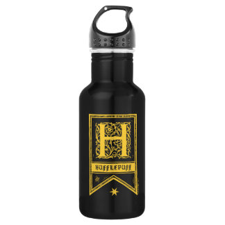 Harry Potter | Hufflepuff Monogram Banner Edelstahlflasche