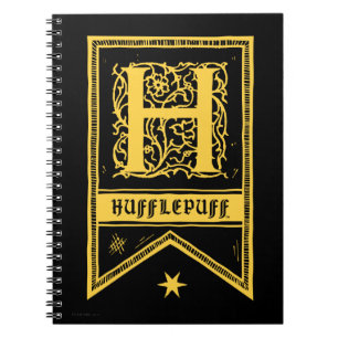 Harry Potter   Hufflepuff Monogram Banner Notizblock