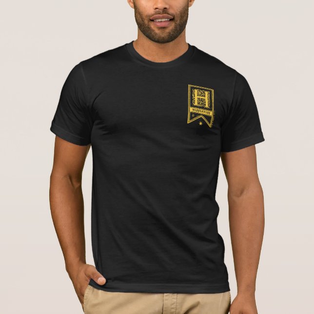 Harry Potter | Hufflepuff Monogram Banner T-Shirt (Vorderseite)