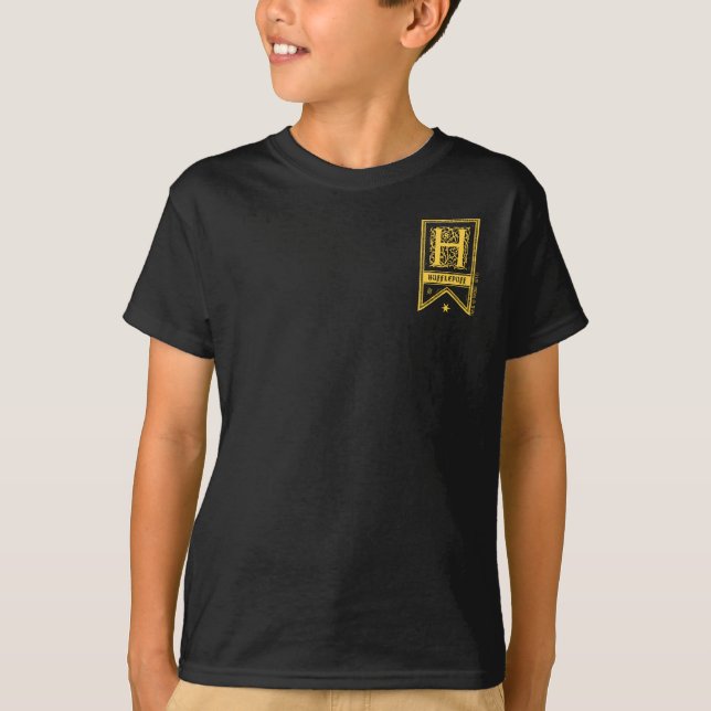 Harry Potter | Hufflepuff Monogram Banner T-Shirt (Vorderseite)