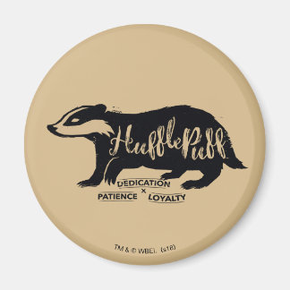 Harry Potter | HUFFLEPUFF™ Silhouette Typografie Magnet
