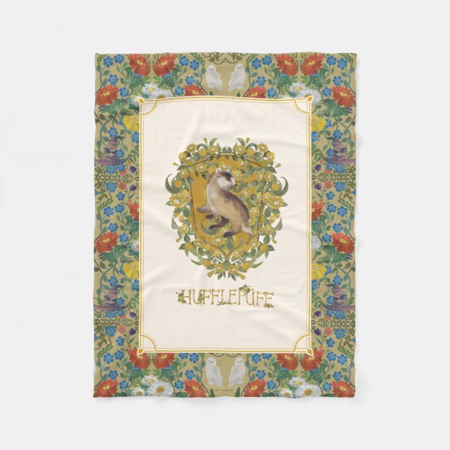 HARRY POTTER™ | HUFFLEPUFF™ Wappen Fleecedecke (Vorderseite)