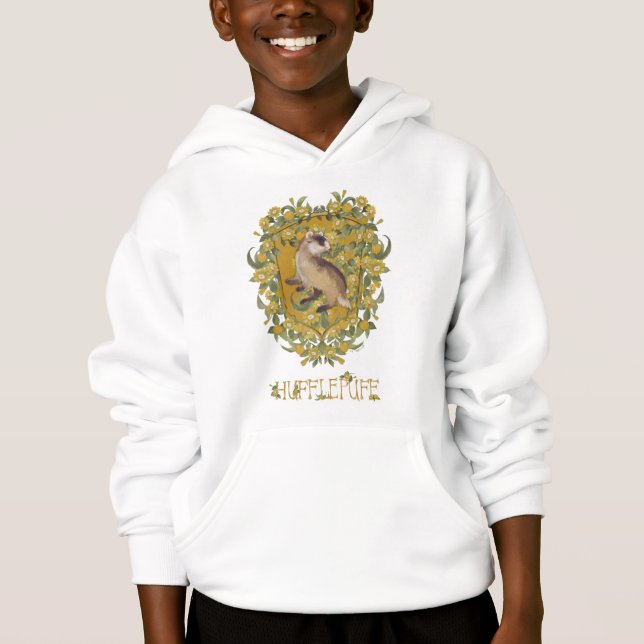 HARRY POTTER™ | HUFFLEPUFF™ Wappen Hoodie (Vorderseite)