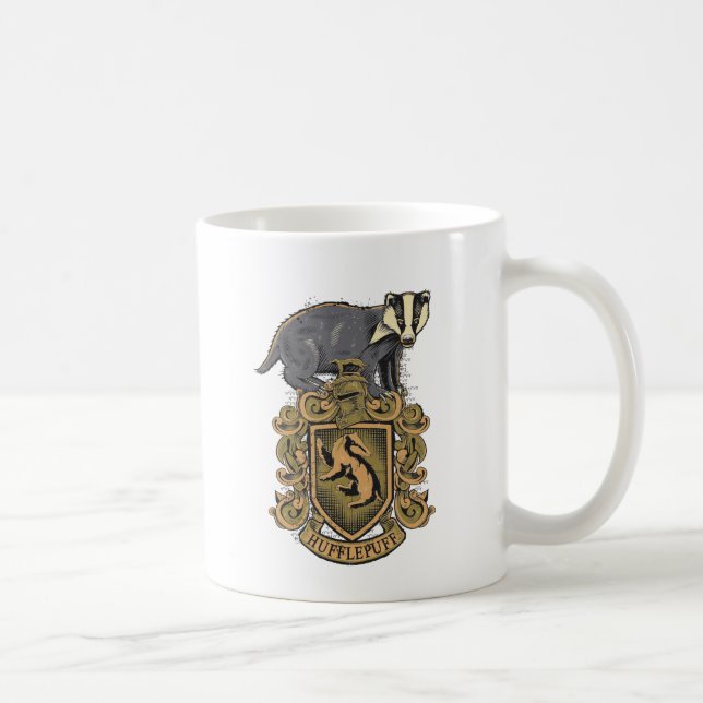 Harry Potter | Hufflepuff-Wappen mit Badger Kaffeetasse (Rechts)