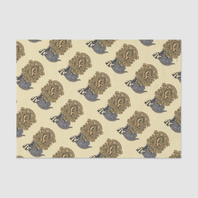 Harry Potter | Hufflepuff-Wappen mit Badger Seidenpapier (Vorderseite)