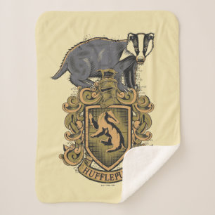 Harry Potter   Hufflepuff-Wappen mit Badger Sherpadecke