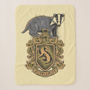 Harry Potter Hufflepuff-Wappen mit Dachs Sherpadecke