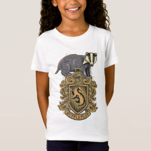 Harry Potter   Hufflepuff‑Wappen mit Dachs T-Shirt
