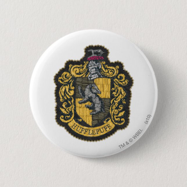 Harry Potter | Hufflepuff-Wappen-Patch Button (Vorderseite)