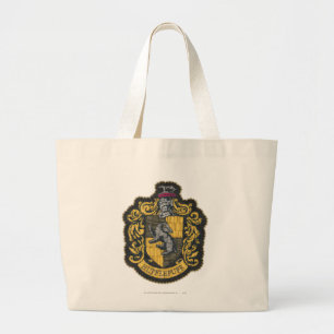 Harry Potter   Hufflepuff-Wappen-Patch Jumbo Stoffbeutel