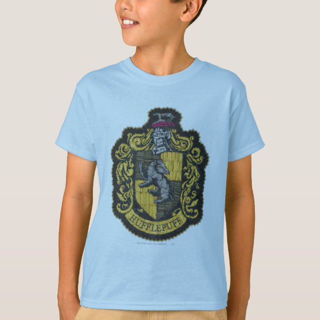 Harry Potter | Hufflepuff-Wappen-Patch T-Shirt (Vorderseite)