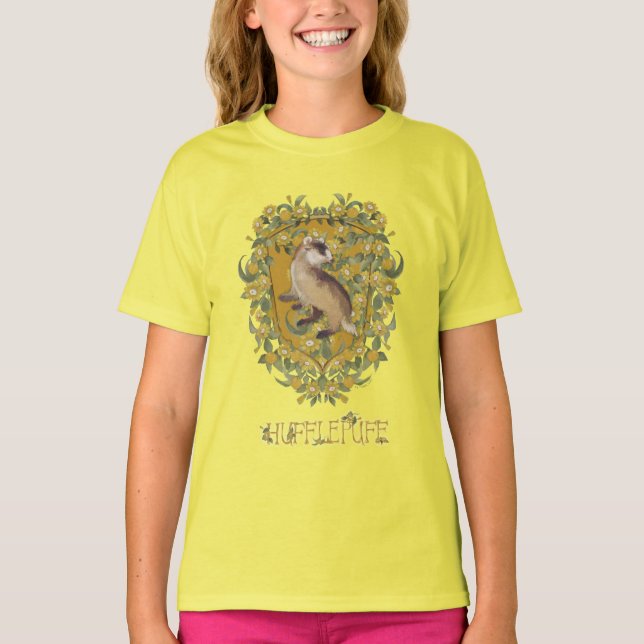 HARRY POTTER™ | HUFFLEPUFF™ Wappen T-Shirt (Vorderseite)