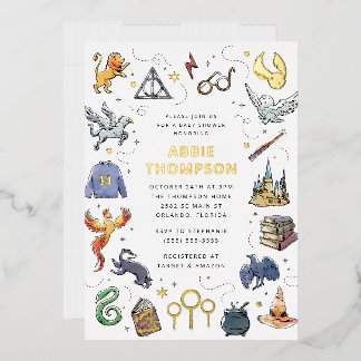 Harry Potter Icon's Baby Shower Folieneinladung