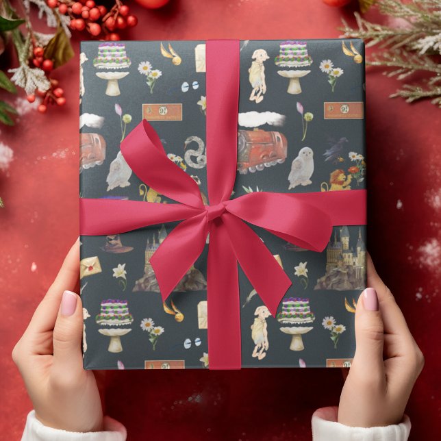 HARRY POTTER™ | Icons Muster Geschenkpapier Set (Wrapping paper on gift)