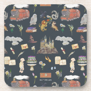 HARRY POTTER™   Icons Muster Getränkeuntersetzer