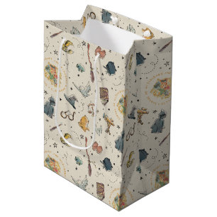 Harry Potter Icons Pattern - Geburtstag Mittlere Geschenktüte