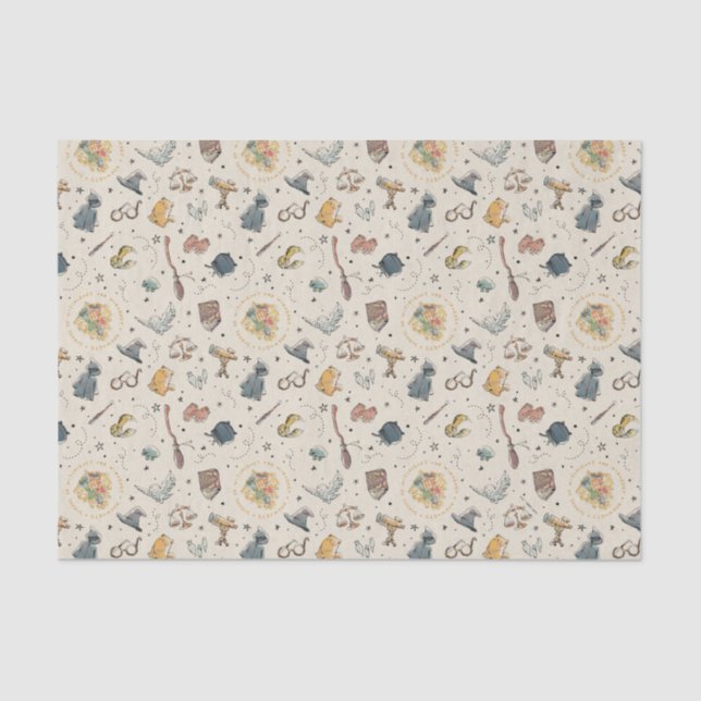 Harry Potter Icons Pattern - Geburtstag Seidenpapier (Vorderseite)