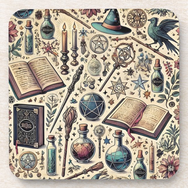 Harry Potter inspirierte magische Getränkekopfer. Getränkeuntersetzer (Vorderseite)