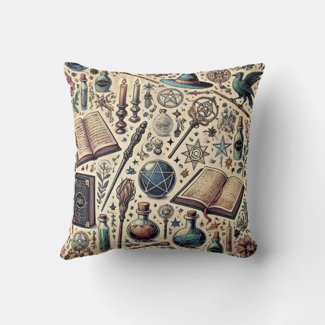 Harry Potter inspiriertes Zauberkissen Kissen (Rückseite)