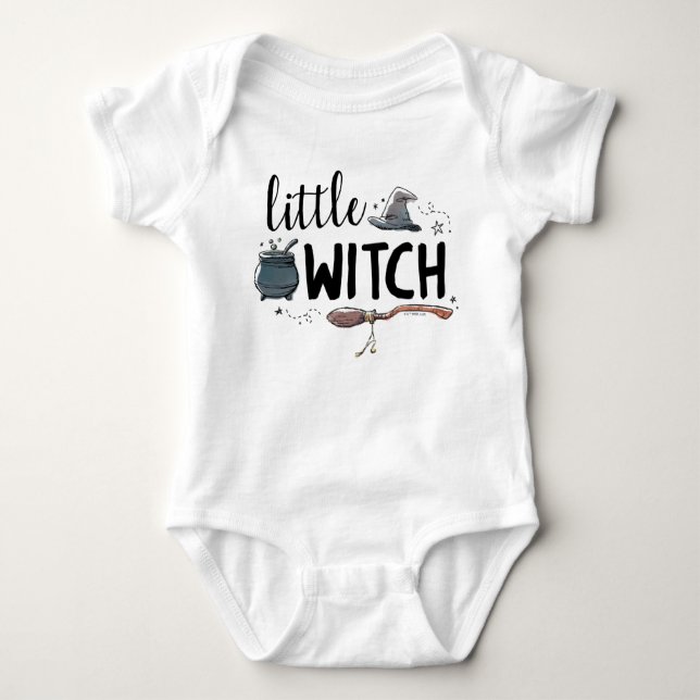 Harry Potter | Kleine Hexe Baby Strampler (Vorderseite)