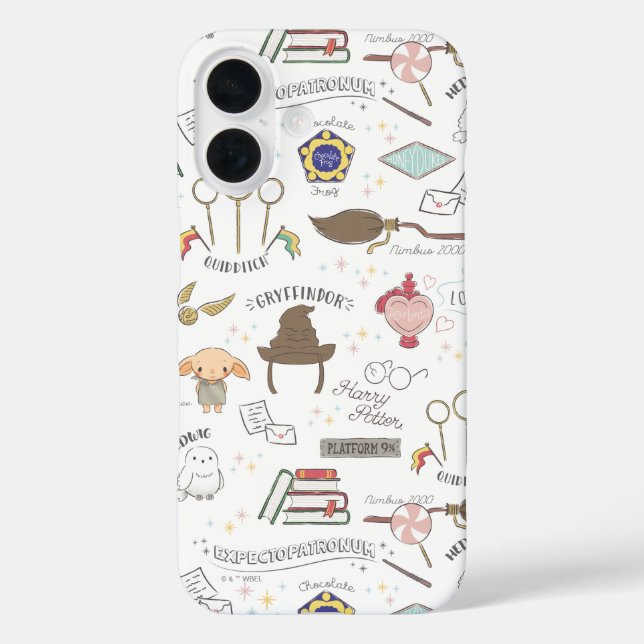 HARRY POTTER™ Kleines Magie-Muster Case-Mate iPhone Hülle (Rückseite)