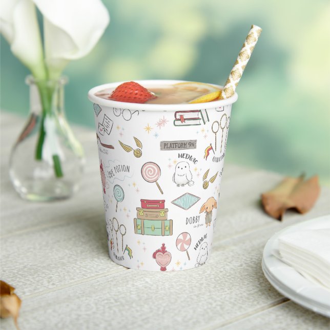 HARRY POTTER™ Kleines Magie-Muster Pappbecher (In Situ)