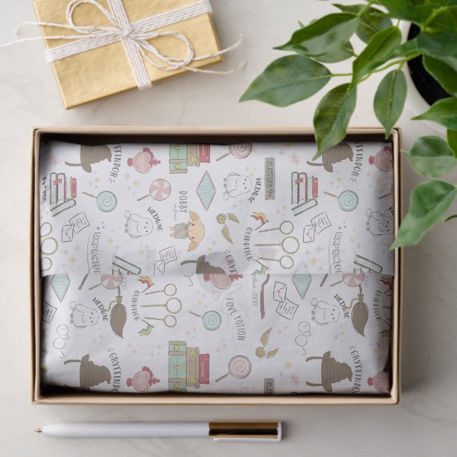 HARRY POTTER™ Kleines Magie-Muster Seidenpapier (Geschenk)