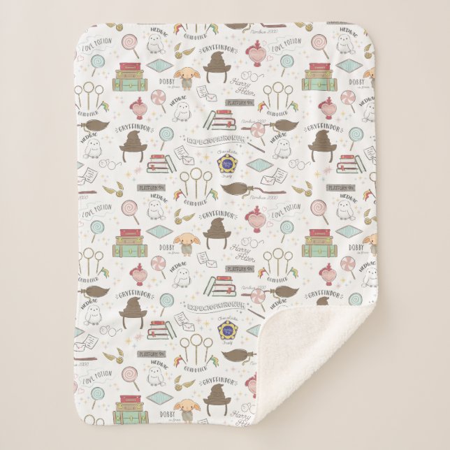 HARRY POTTER™ Kleines Magie-Muster Sherpadecke (Vorderseite)