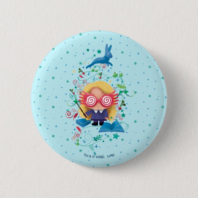 Harry Potter | Luna Lovegood Grafik Button (Vorderseite)
