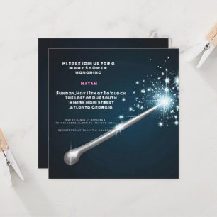 Harry Potter Magic wand Baby Dusche Einladung
