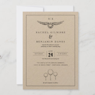 Harry Potter Magical Watercolor Wedding Einladung