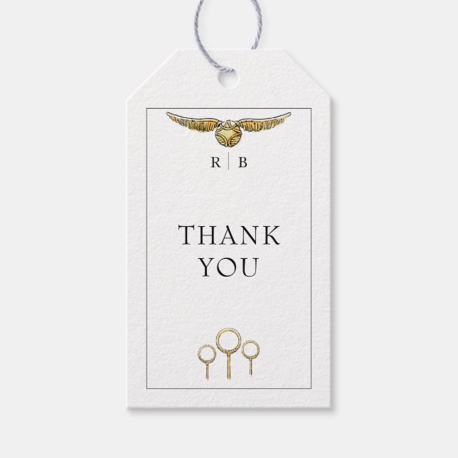 Harry Potter Magical Watercolor Wedding Geschenkanhänger (Vorderseite)