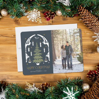 HARRY POTTER™ Magischer Weihnachtsbaum Einladung