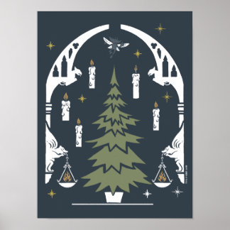 HARRY POTTER™ Magischer Weihnachtsbaum Poster
