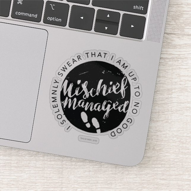 Harry Potter | Marauder's Map Charms Typografy Aufkleber (Detail)