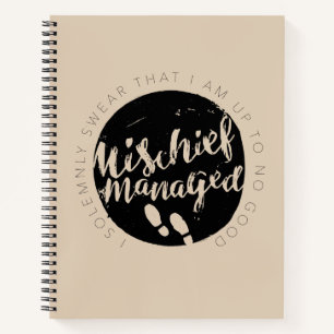 Harry Potter   Marauder's Map Charms Typography Notizbuch