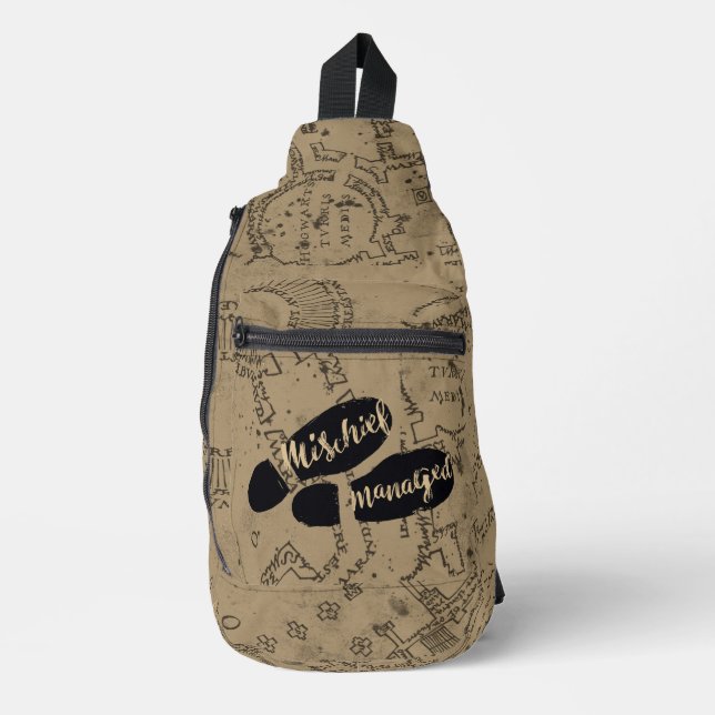 Harry Potter | MISCHIEF MANAGED™ Map Footprints Crossbody Bag (Vorderseite)