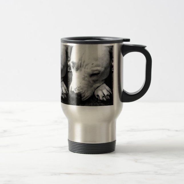 Harry Potter Narbe Hund weißer Pit Bull Reisebecher (Rechts)