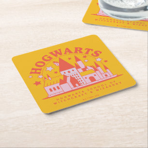 HARRY POTTER™ Niedlich HOGWARTS™ School Rechteckiger Pappuntersetzer